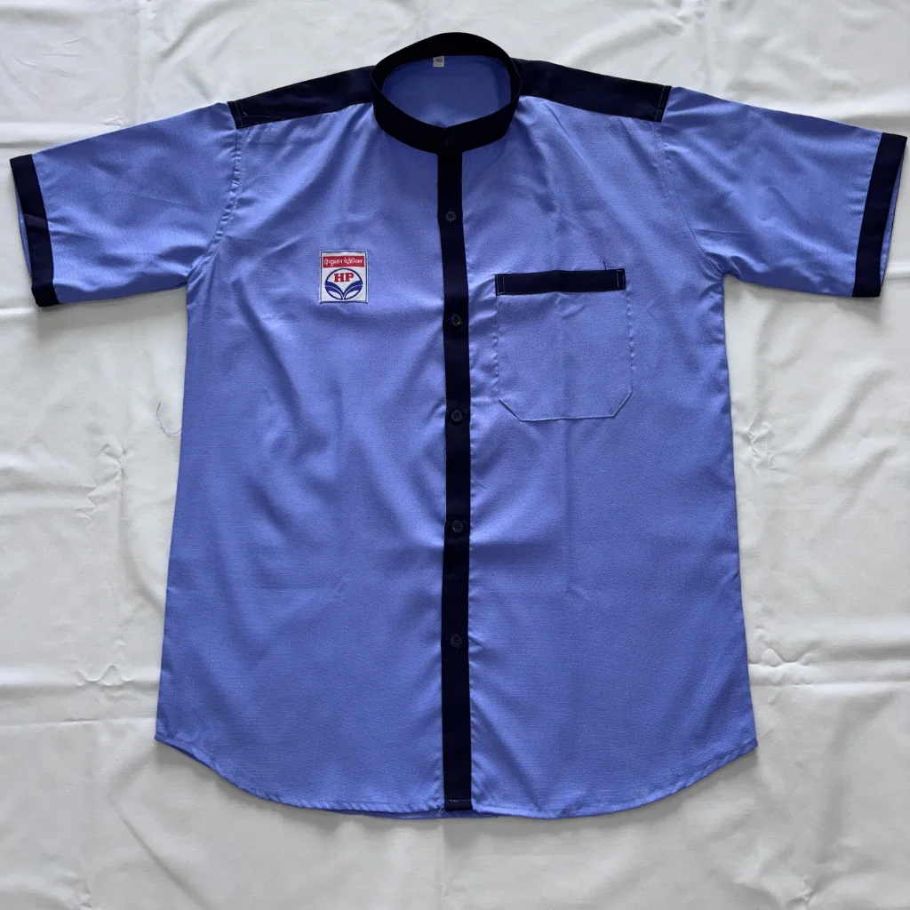 HPCL Petrol Pump Salesman Uniform Half-Shirt