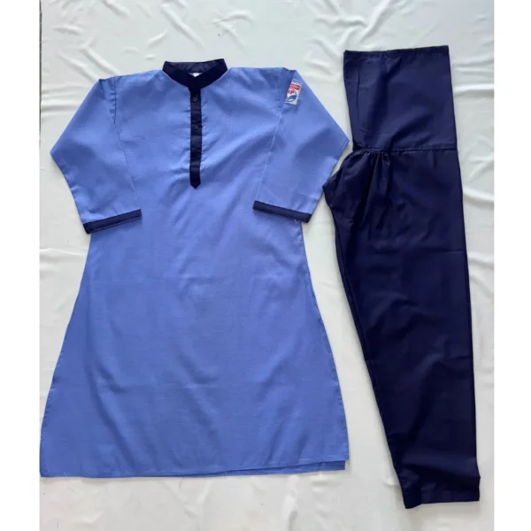 HPCL Petrol Pump Ladies Uniform with Cap Set(Kurta+Salwar+Cap) - Image 2