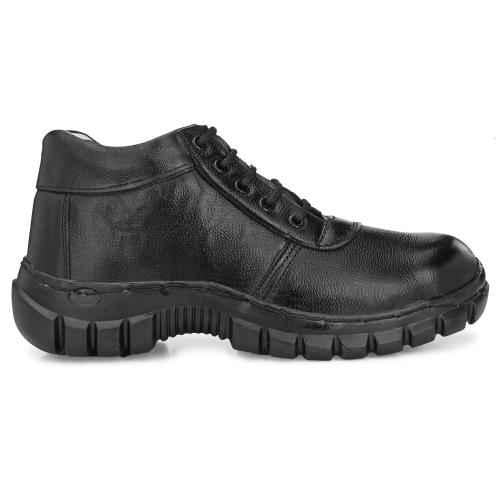 ArmaDuro AD1015 Leather Steel Toe Black Safety Shoes - Petro Mart