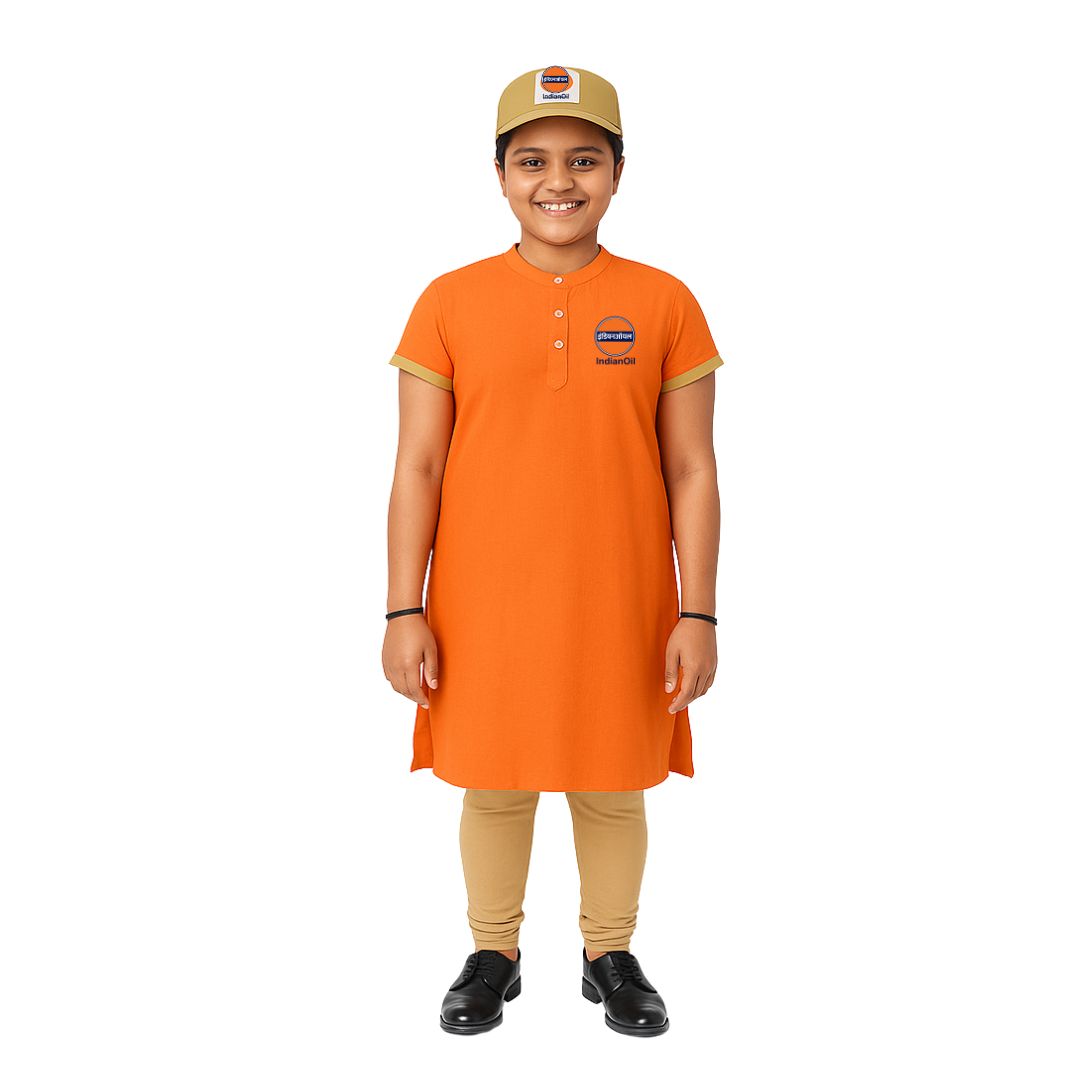 IOCL New Ladies Dress Kurta Pajama, Cap