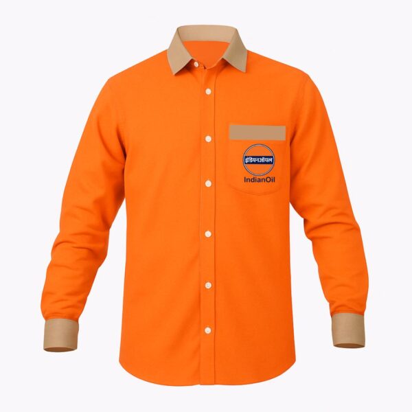 IOCL Uniform Orange Full Shirt