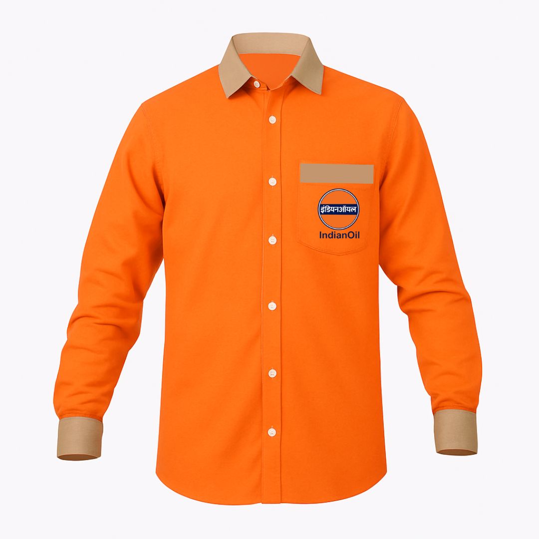 IOCL Uniform Orange Full Shirt