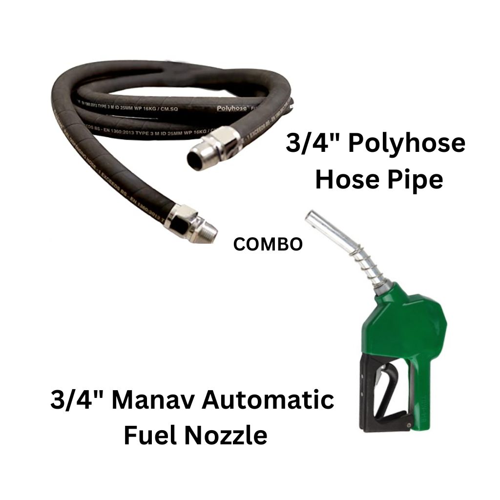 3/4" Nozzle & 3/4" Hose Pipe With Coupling Combo