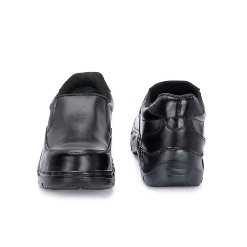 ArmaDuro Leather Steel Toe Black Safety Shoes, ADR_1030_BLACK