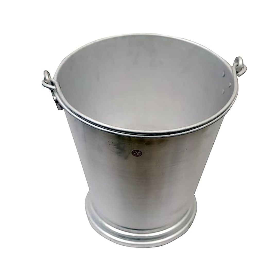 Pack of 2 Aluminum Bucket Without Earthing Wire