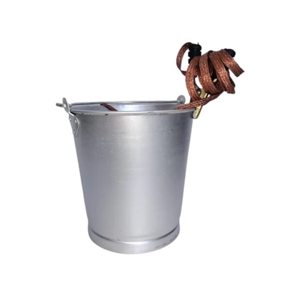 Pack of 2 Aluminum Bucket With Earthing Wire - Image 2