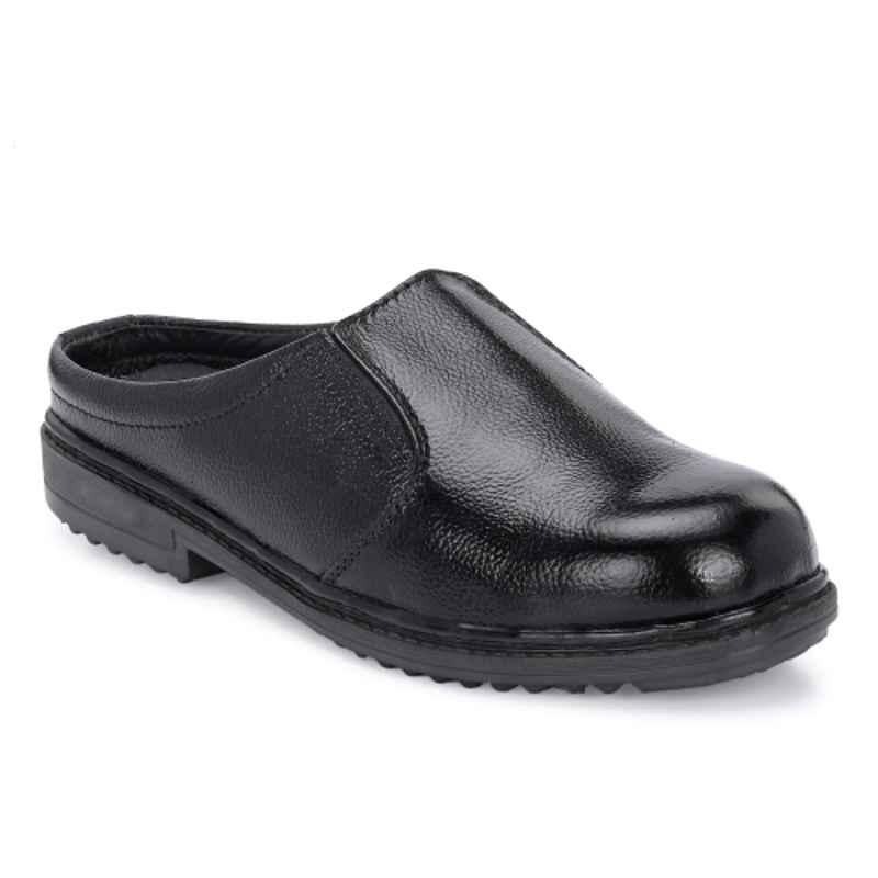 ArmaDuro Leather Steel Toe Black Safety Shoes, ADR_1031_BLACK