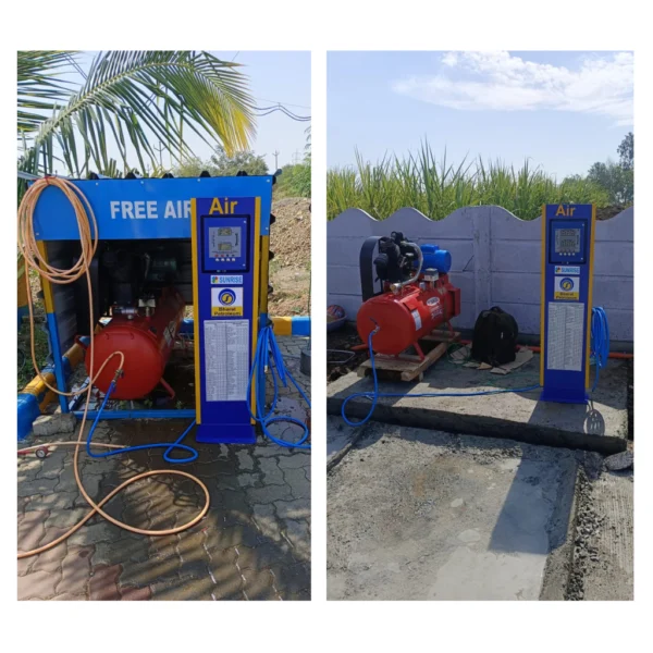 Combo of Sunrise 160L 3HP Air Compressor with Automatic Tyre Inflators for BPCL - Image 2