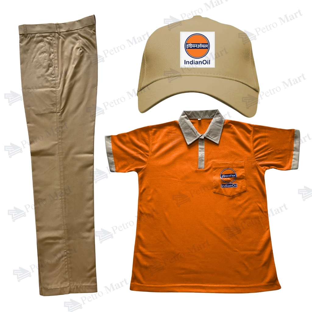 IOCL Indian Oil CA Uniform Set (Pant+Tshirt+Cap) Premium Quality