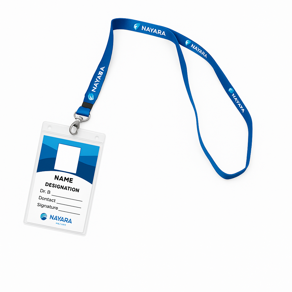 Nayara Energy Petrol Pump Uniform ID Card (Pack of 5)