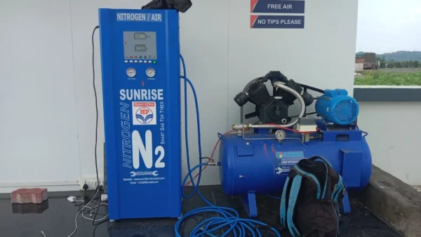 Combo: Sunrise 160L 3HP Air Compressor with Nitrogen Tyre Inflator - Image 2