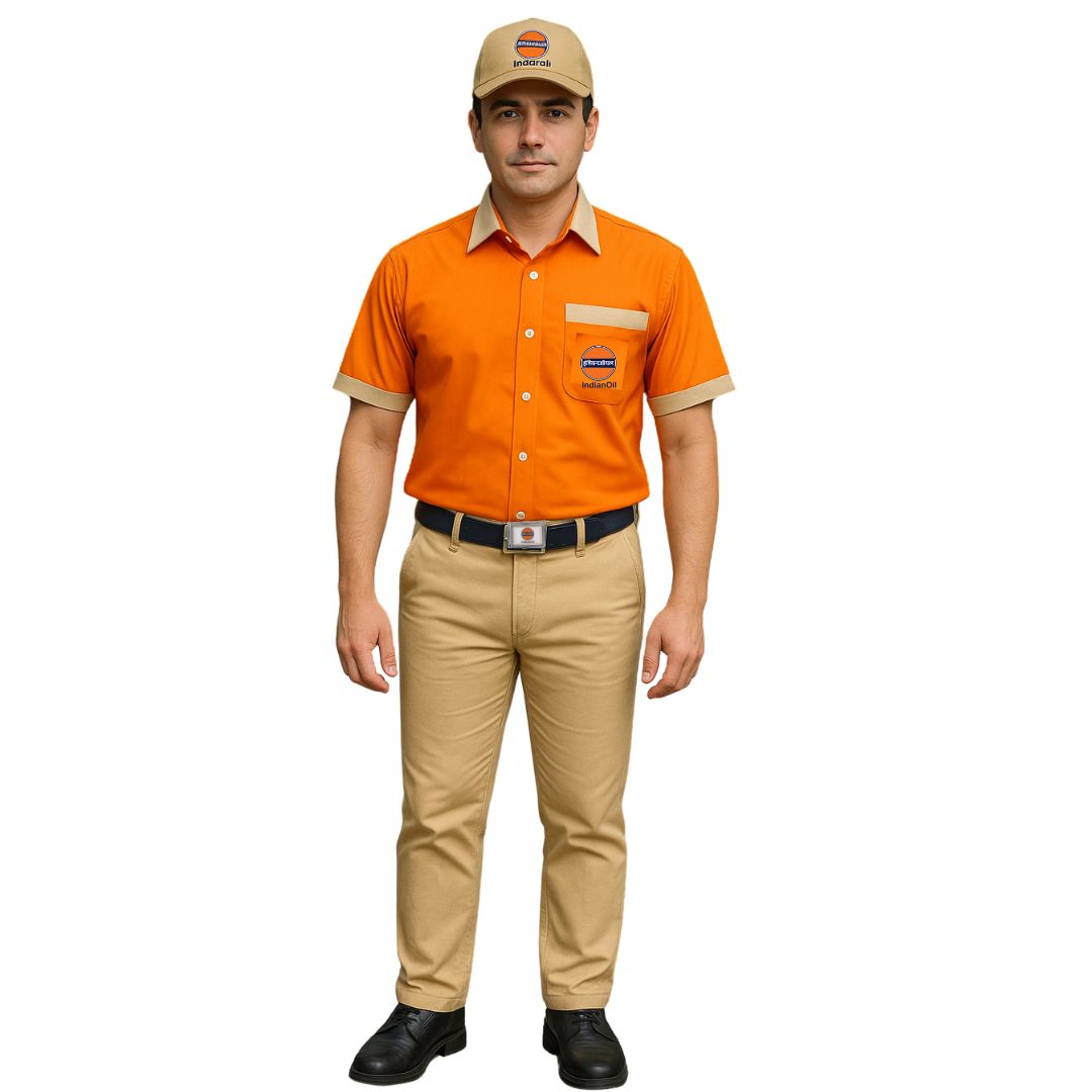 IOCL Indian Oil CA Uniform Set (Pant+Half Shirt+Cap) Premium Quality