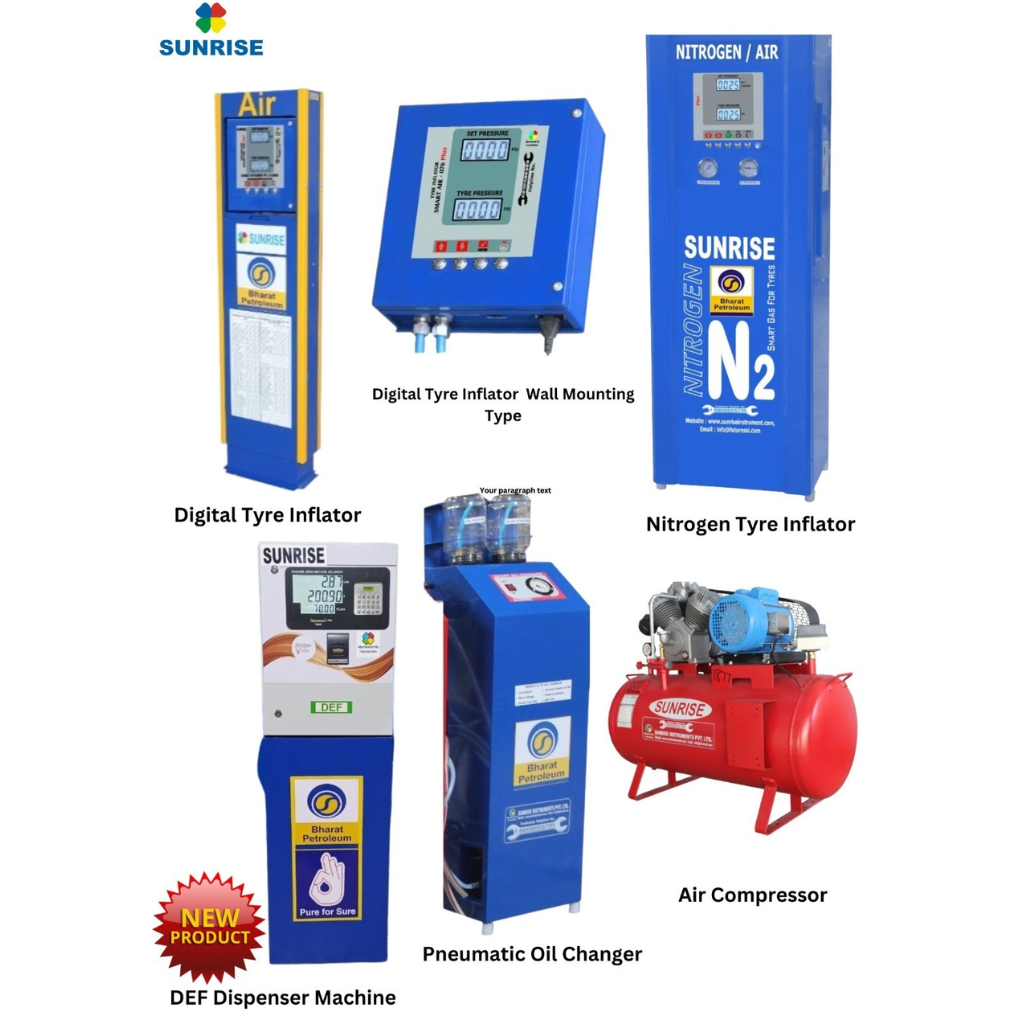 Sunrise Digital Automatic Tyre Inflator For BPCL