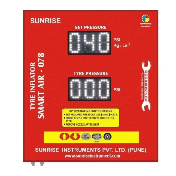 Wall Mount Automatic Sunrise Digital Tire Inflator LCD - Image 2