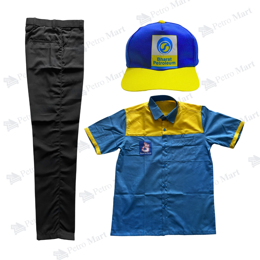 BPCL Bharat Petroleum CA Uniform Set (Pant+Half-Shirt+Cap) Premium Quality