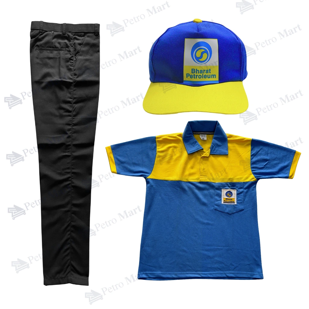 BPCL Bharat Petroleum CA Uniform Set (Pant+T-Shirt+Cap) Premium Quality