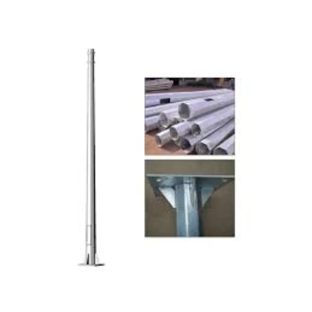 Octagonal Galvanized Poles Mild Steel (MS) with All Accessories