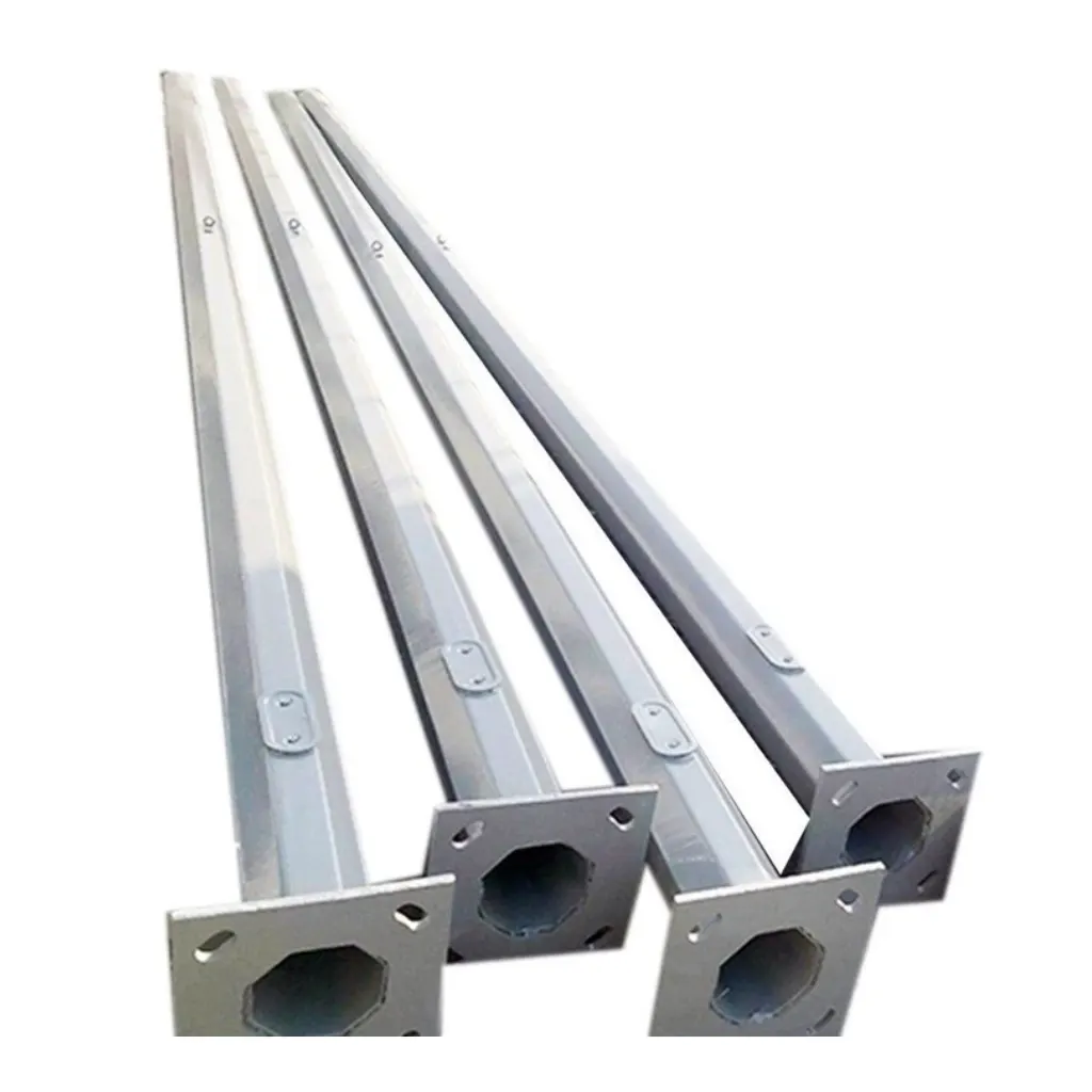 Octagonal Galvanized Poles Mild Steel (MS) with All Accessories