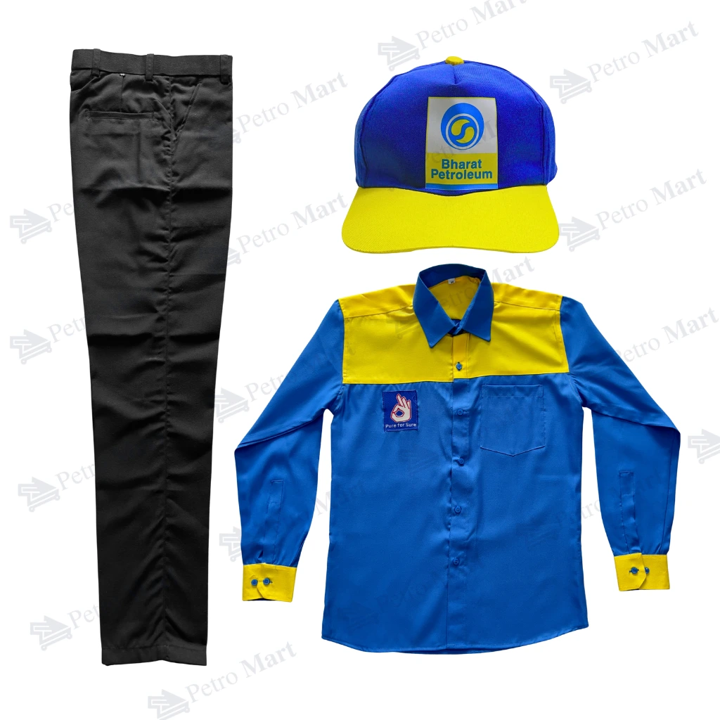 BPCL Bharat Petroleum CA Uniform Set (Pant+Full-Shirt+Cap) Premium Quality