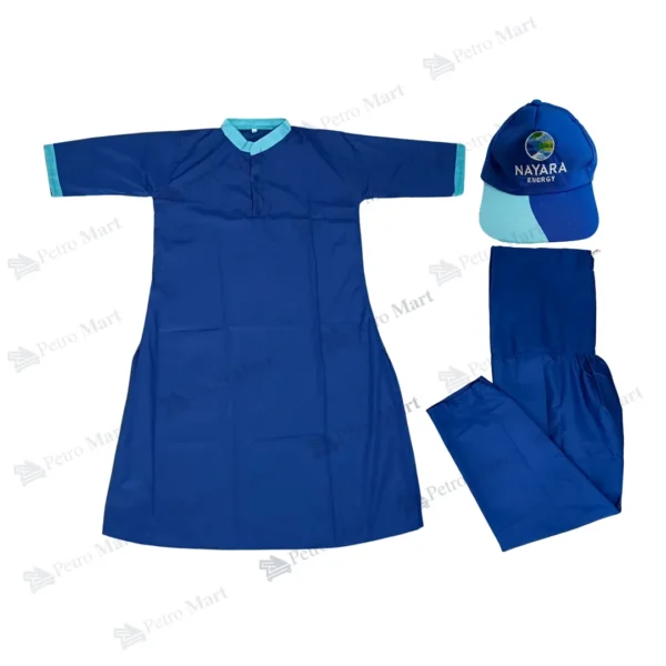 NAYARA Energy Petrol Pump Ladies Uniform Set(Kurta+Salwar+Cap)