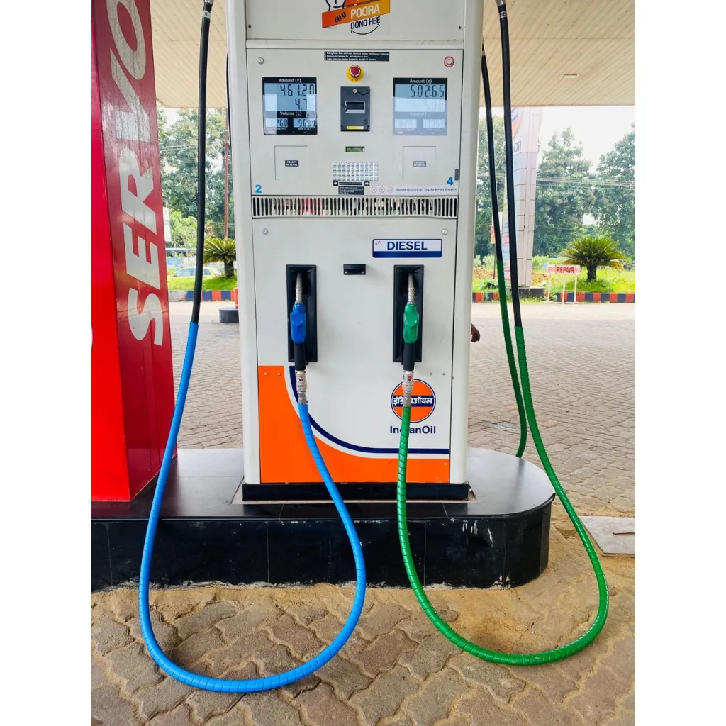 Heavy Duty Spiral Hose Pipe Protector for Petrol Pump