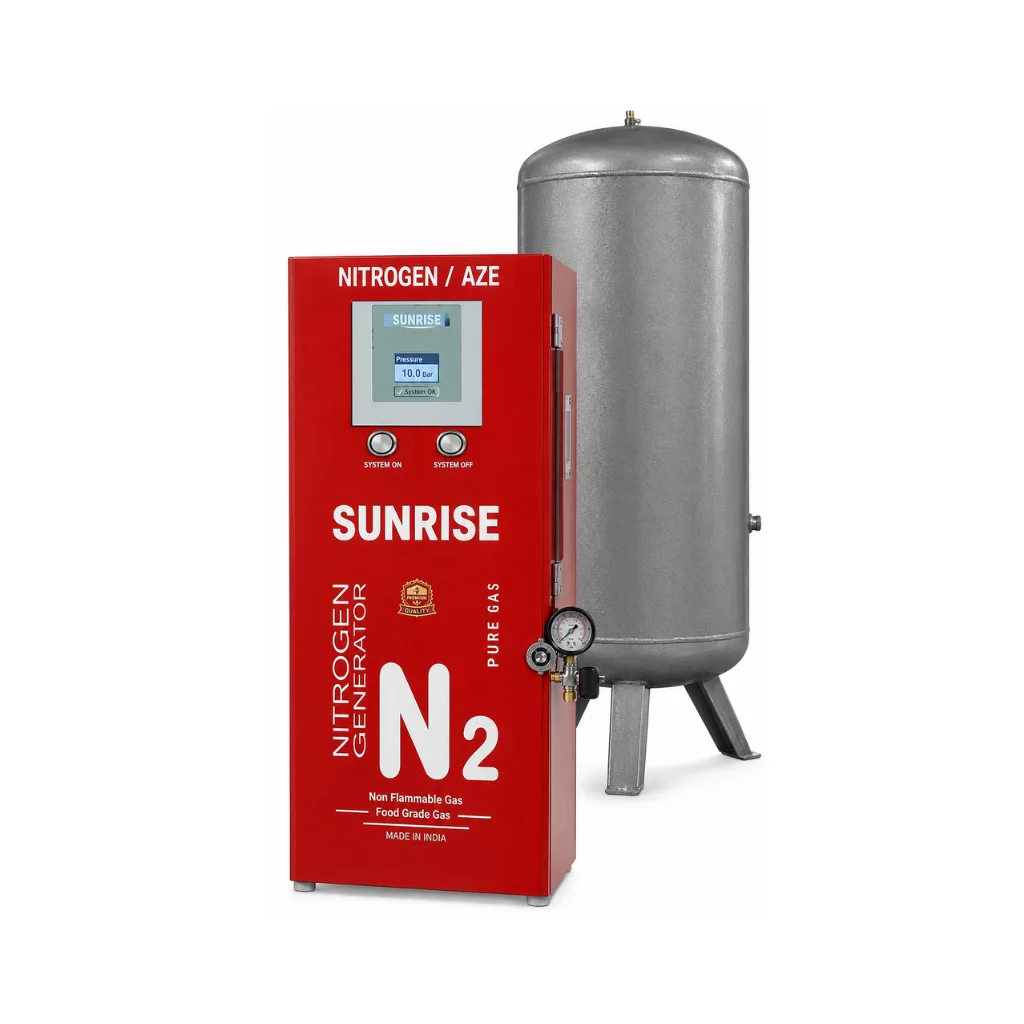 Heavy Nitrogen Tyre Inflation System for OTR Tyres with 500Ltr External Tank Capacity