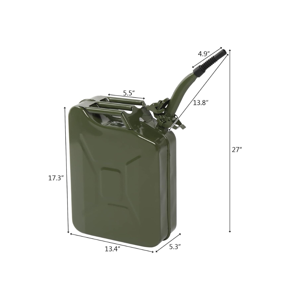PESO Certified 20L Jerry Can Container for Emergency Fuel Supply